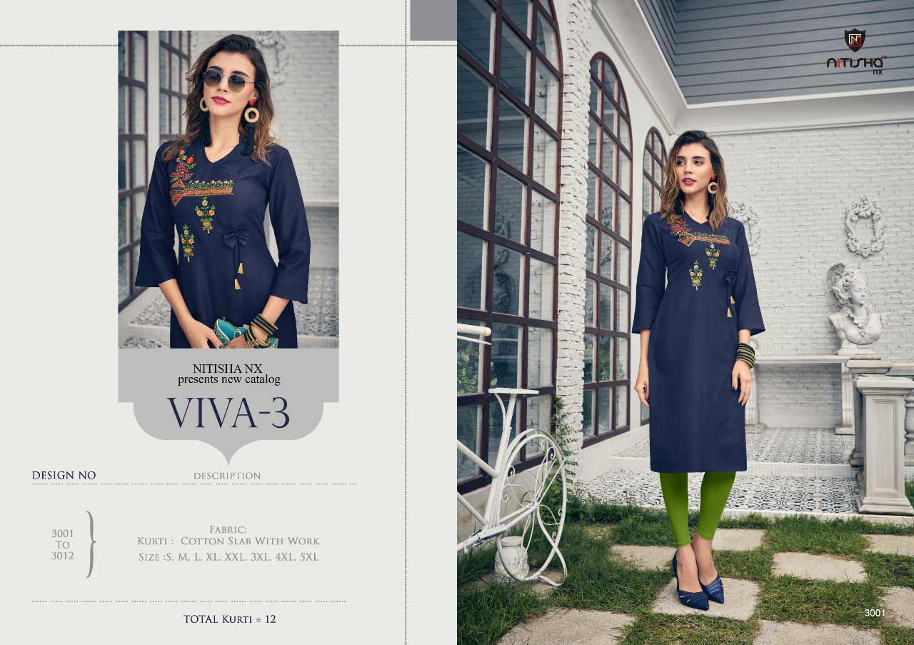 Viva Vol-3 Nitisha Nx Soft Cotton Kurti Catalogue Viva Vol-3 Nitisha Nx Soft Cotton Kurti Catalogue